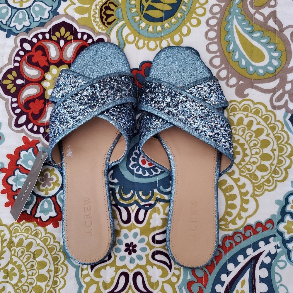 JCREW sparkle sandals